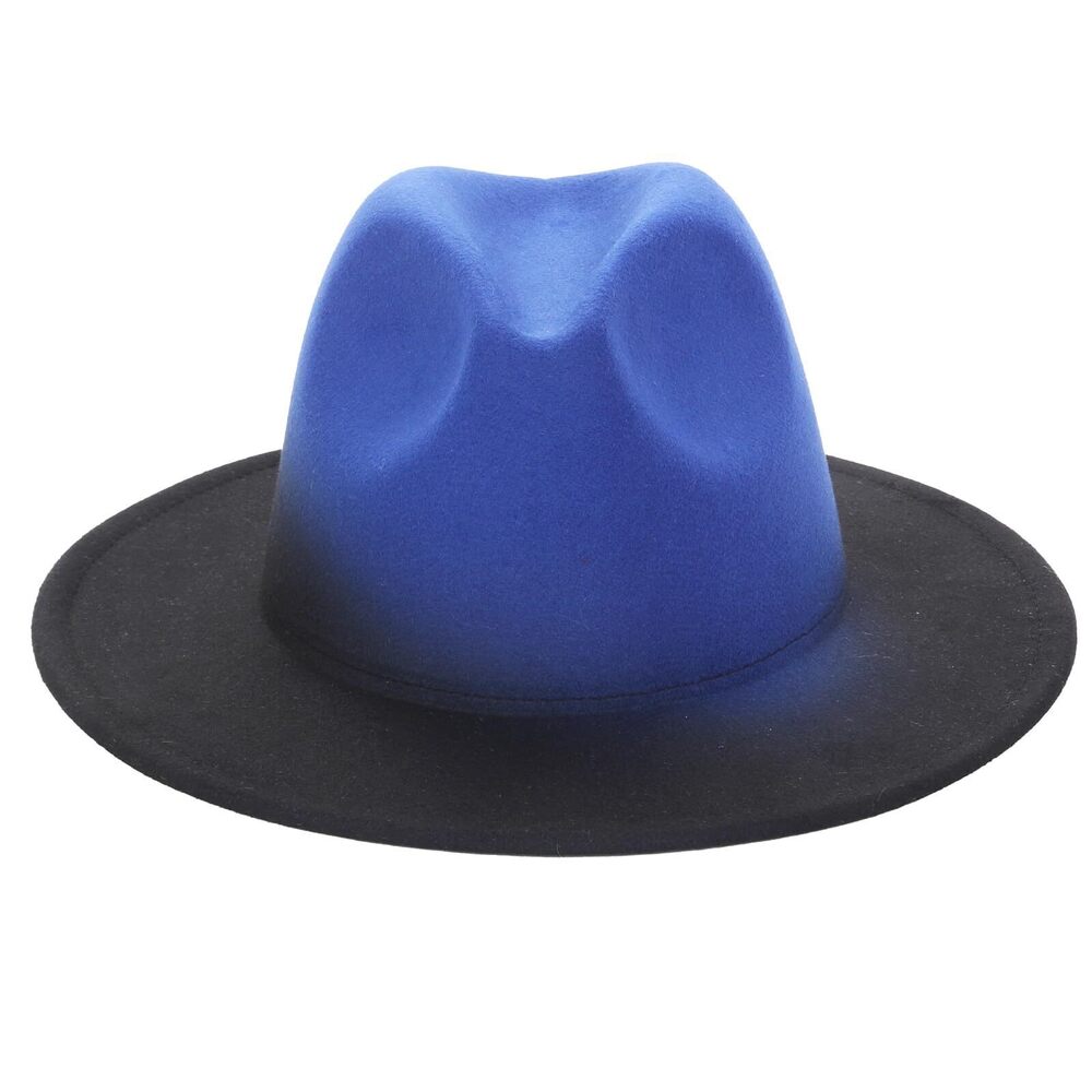 7314 Gradient-Colored Dress Hats Fedoras Felt Panama Wide-Brimmed Hats